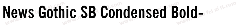 News Gothic SB Condensed Bold字体转换